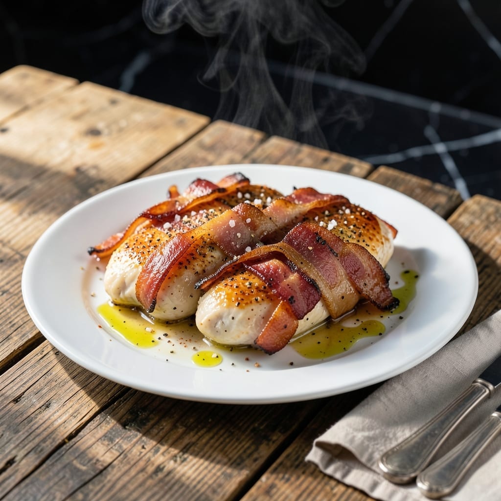 Bacon Chicken Recipe: Smoky Crispy Bites With Juicy Centers Bacon Chicken Recipe: Smoky Crispy Bites With Juicy Centers