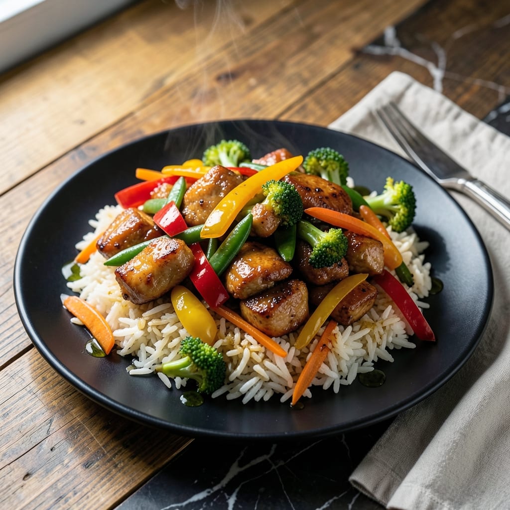 Stir Fry With Rice Recipe: Wok-Charred Veggies and Savory Bites Stir Fry With Rice Recipe: Wok-Charred Veggies and Savory Bites