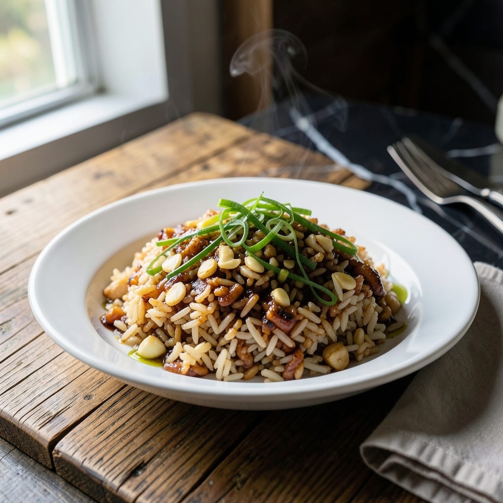 Greasy Rice Recipe: Wok-Seared Savory Grain Medley