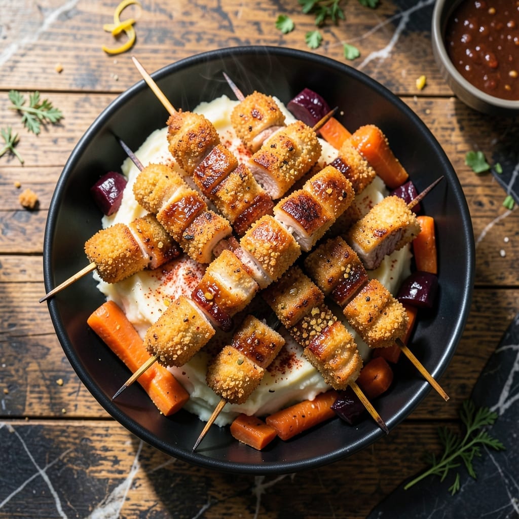 City Chicken Recipe Air Fryer: Crispy Skewers With Savory Breaded Bite