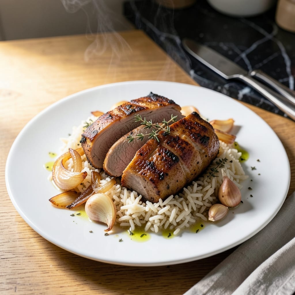 Pork Loin and Rice Crock Pot Recipe: Hands-Off Savory Meal