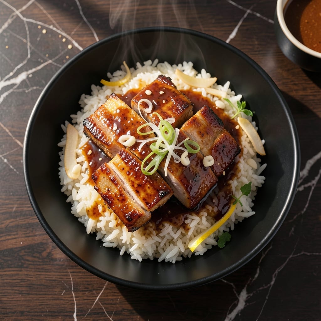Asian Pork Chops and Rice Recipe: Wok-Seared Tender Cuts Over Steamed Jasmine