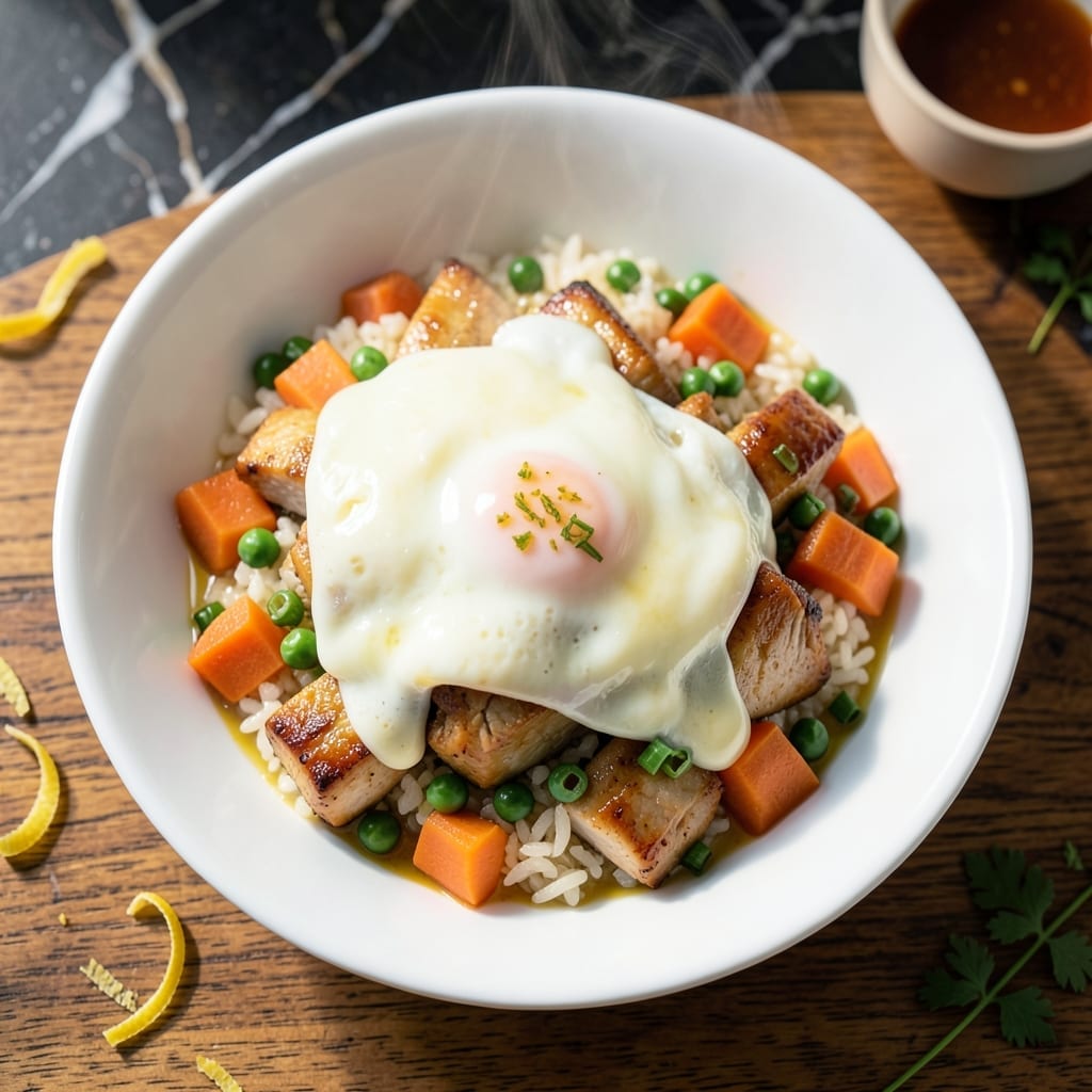 Omu Rice Recipe: Fluffy Egg Blanket Over Fried Rice
