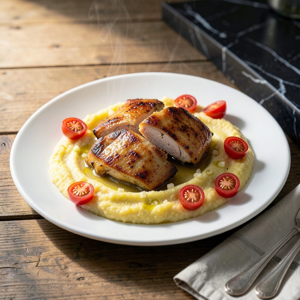 Chicken Polenta Tomato Recipe: Rustic Italian One-Pan Dinner