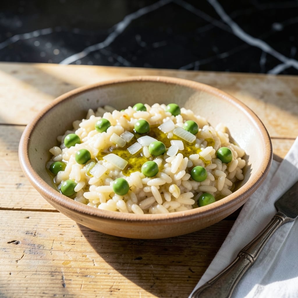 Italian Rice and Peas Recipe: Fragrant Herbs and Garden Freshness