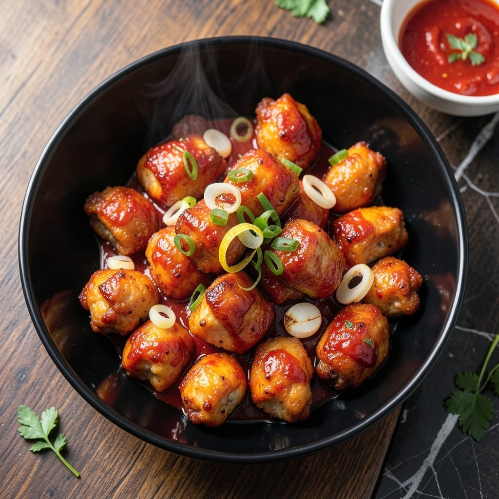 Firecracker Chicken Recipe: Spicy Indo-Chinese Takeout Favorite Firecracker Chicken Recipe: Spicy Indo-Chinese Takeout Favorite