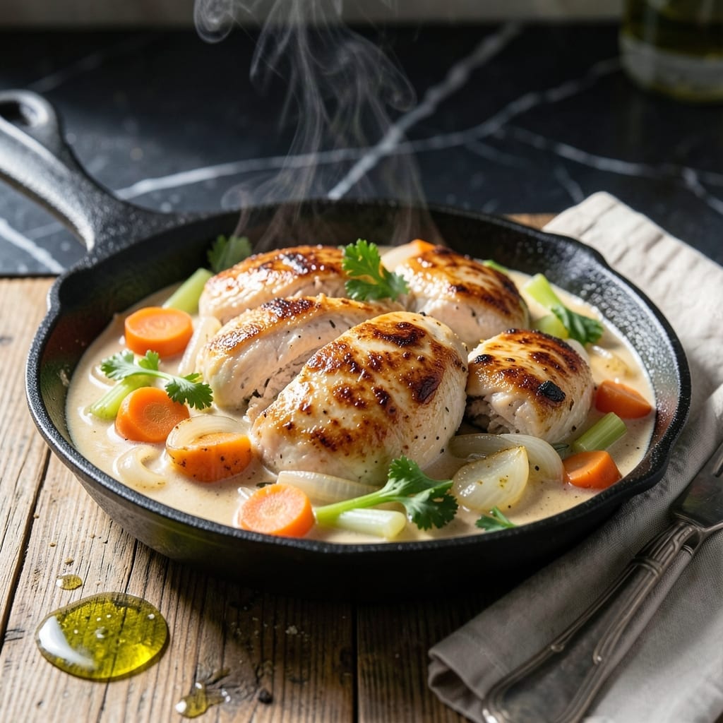 Chicken No Pot Pie Recipe: Skillet-Baked Comfort Without the Dish