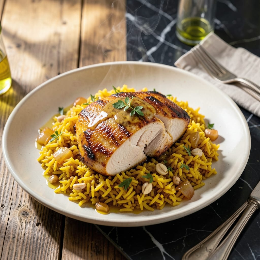 Boneless Chicken Breast and Yellow Rice Recipe: One-Pan Weeknight Harmony