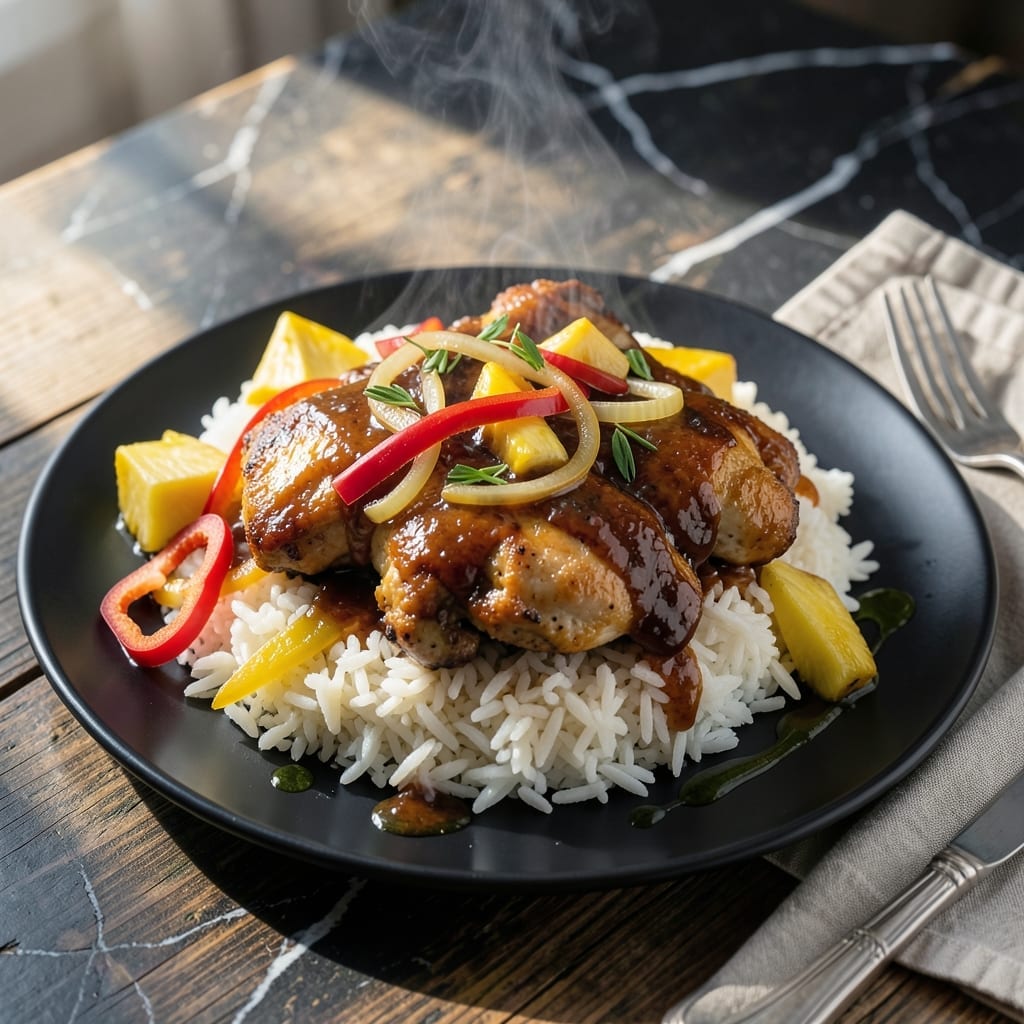 Hawaiian BBQ Rice Recipe: Pineapple-Infused Island Flavors in One Bowl Hawaiian BBQ Rice Recipe: Pineapple-Infused Island Flavors in One Bowl