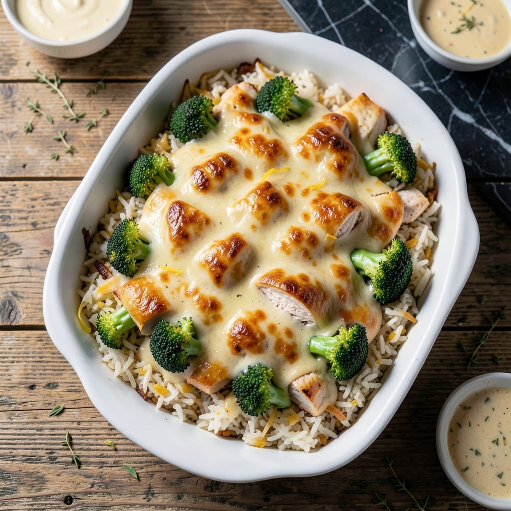 Gluten Free Chicken Broccoli Rice Casserole Recipe: Creamy Bake With Golden Top