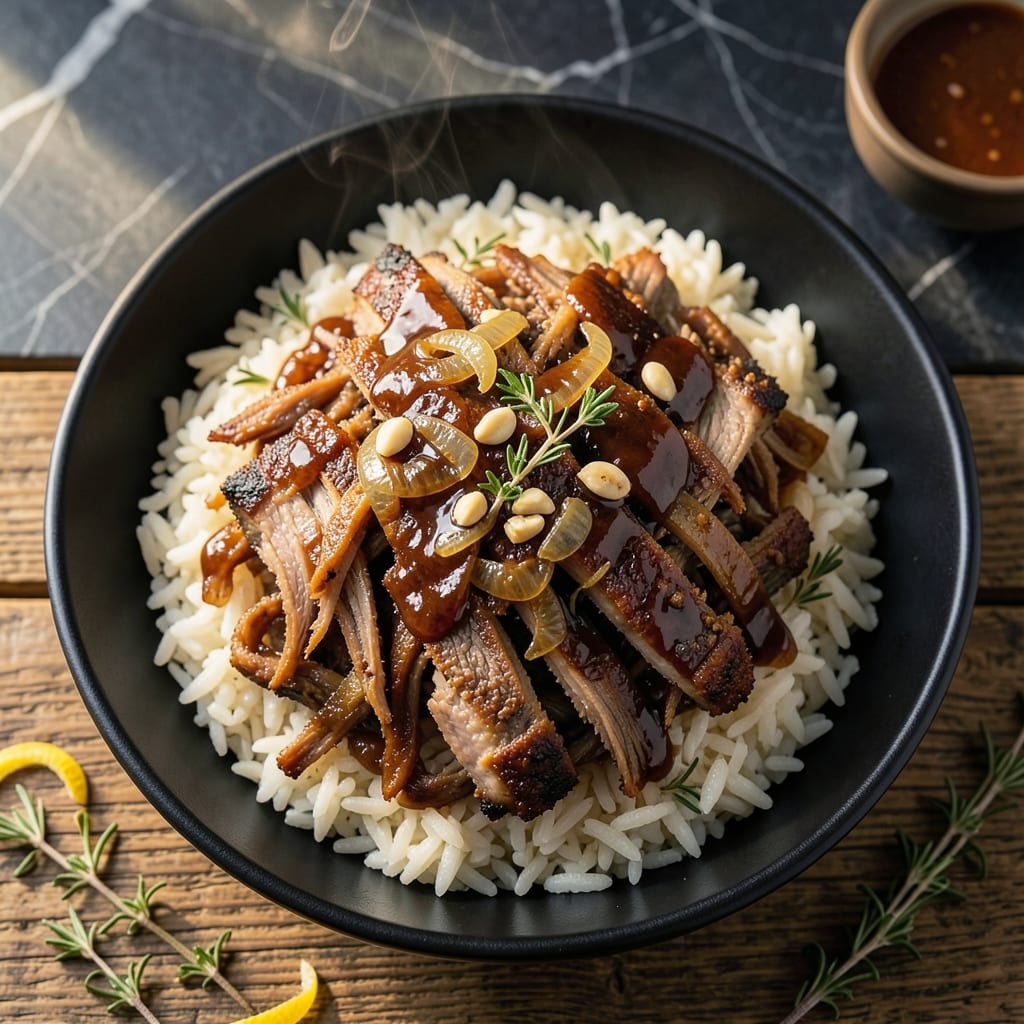 Pulled Pork With Rice Recipe: Slow-Cooked Tenderness Over Fluffy Grains