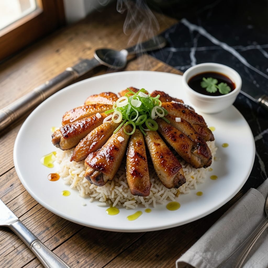 Hong Kong Chicken Rice Recipe: Fragrant Jasmine Rice With Poached Chicken
