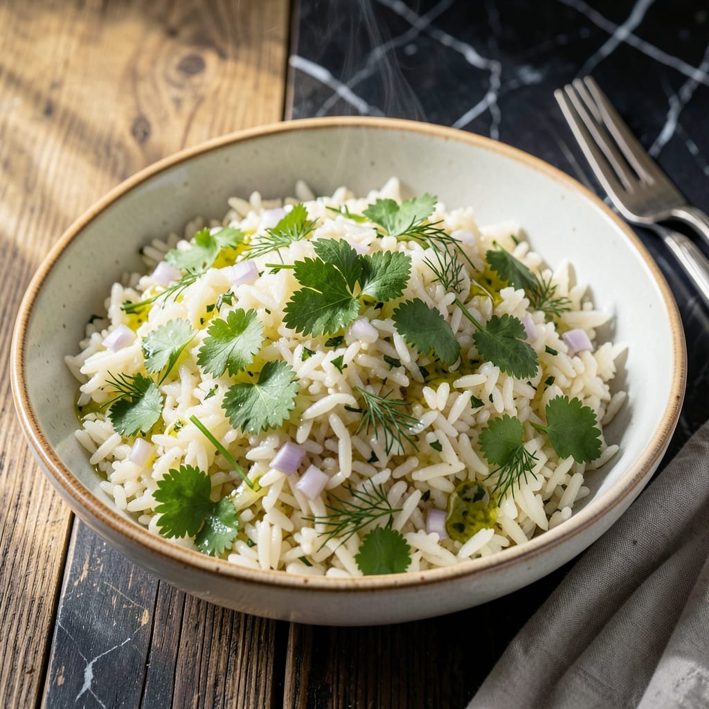 Herby Rice Recipe: Aromatic Grains With Fresh Garden Herbs
