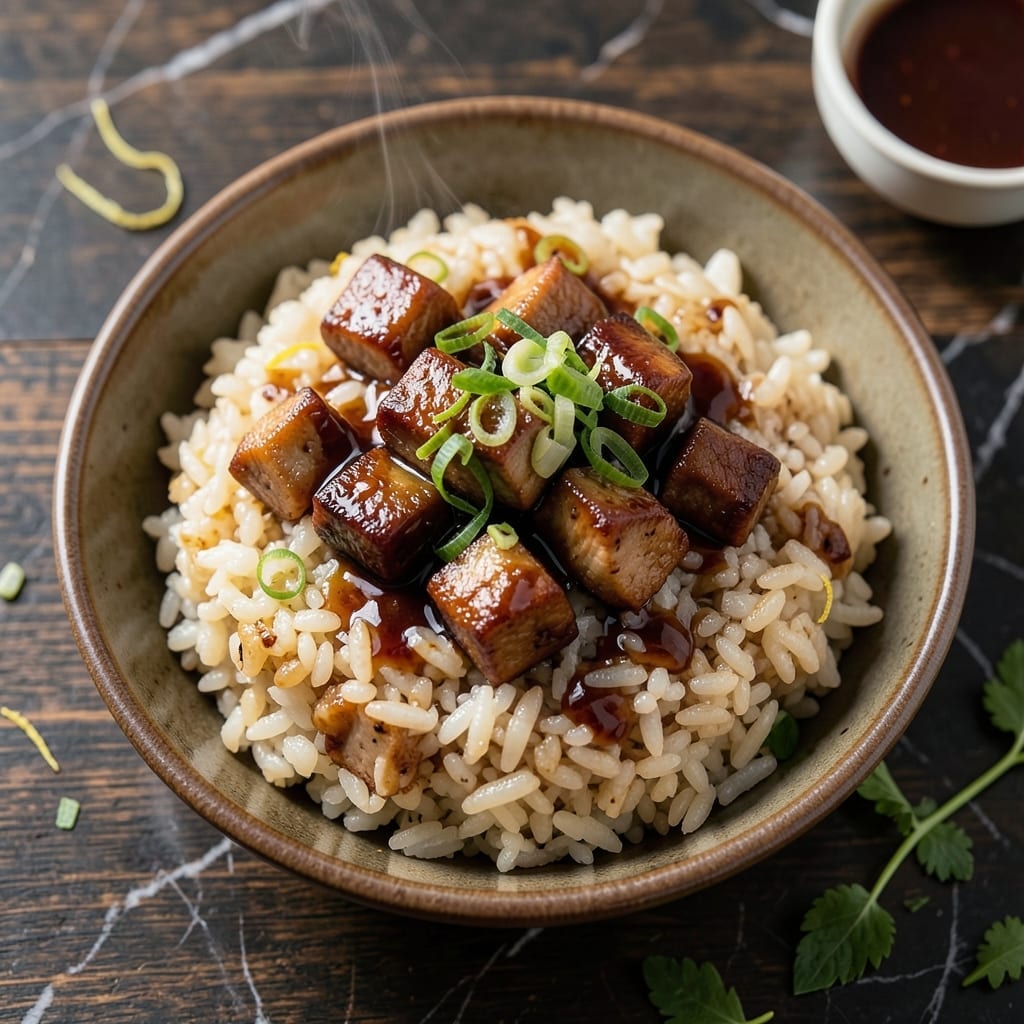 Chinese Sticky Rice With Pork Recipe: Glutinous Layers With Savory Bites Chinese Sticky Rice With Pork Recipe: Glutinous Layers With Savory Bites