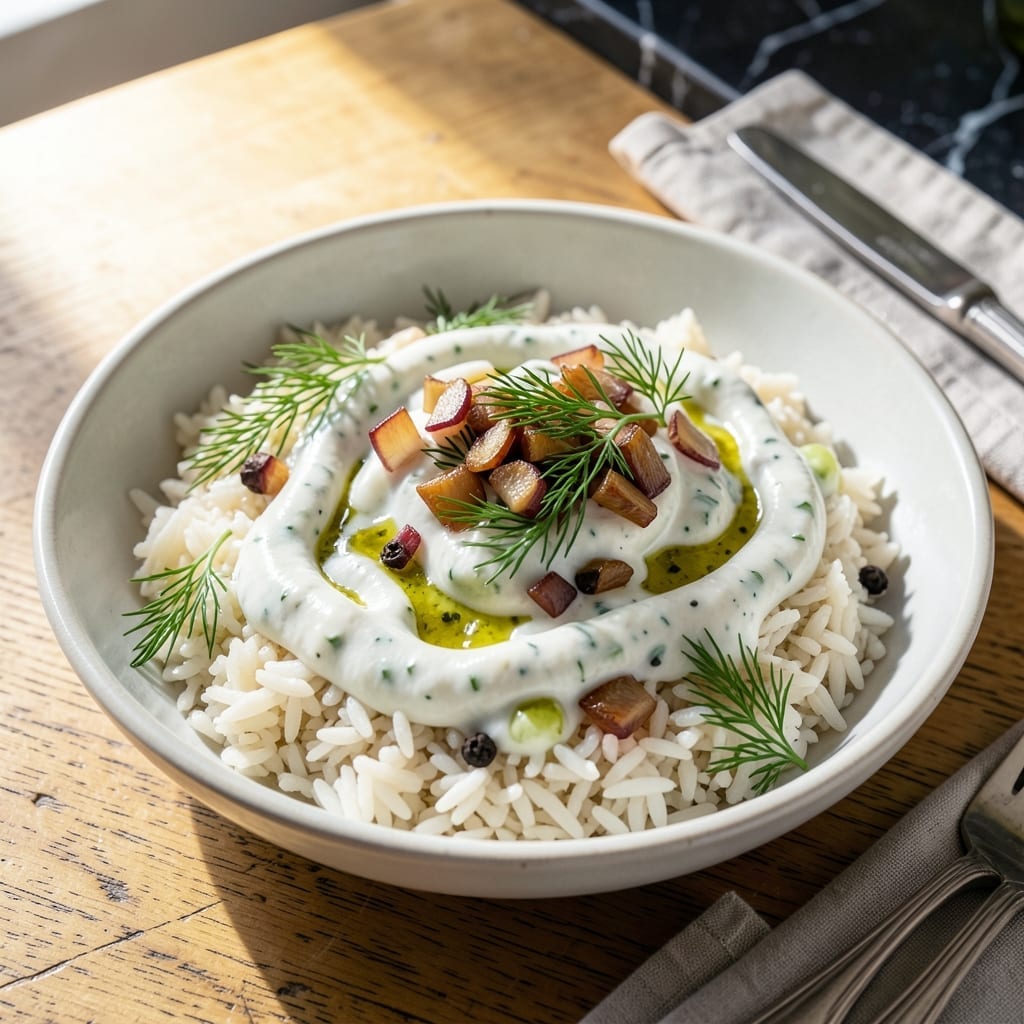 Tzatziki Rice Recipe: Mediterranean Herb-Infused Grains