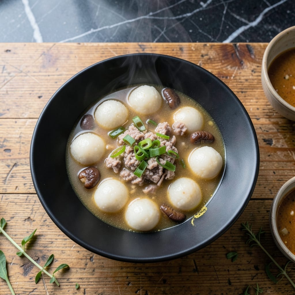 Glutinous Rice Ball Soup Recipe: Chewy Dumplings in Fragrant Broth