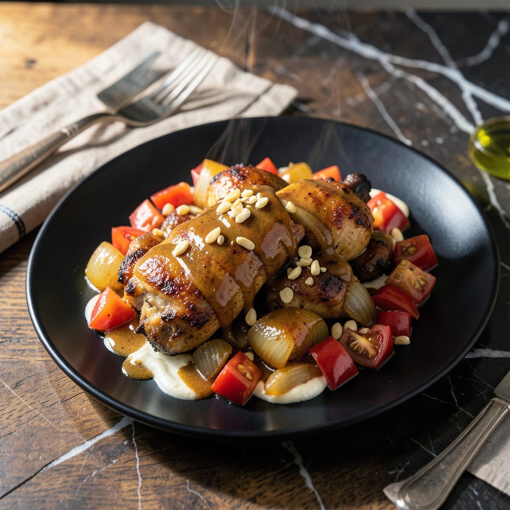 african chicken in peanut sauce recipe example with annotations