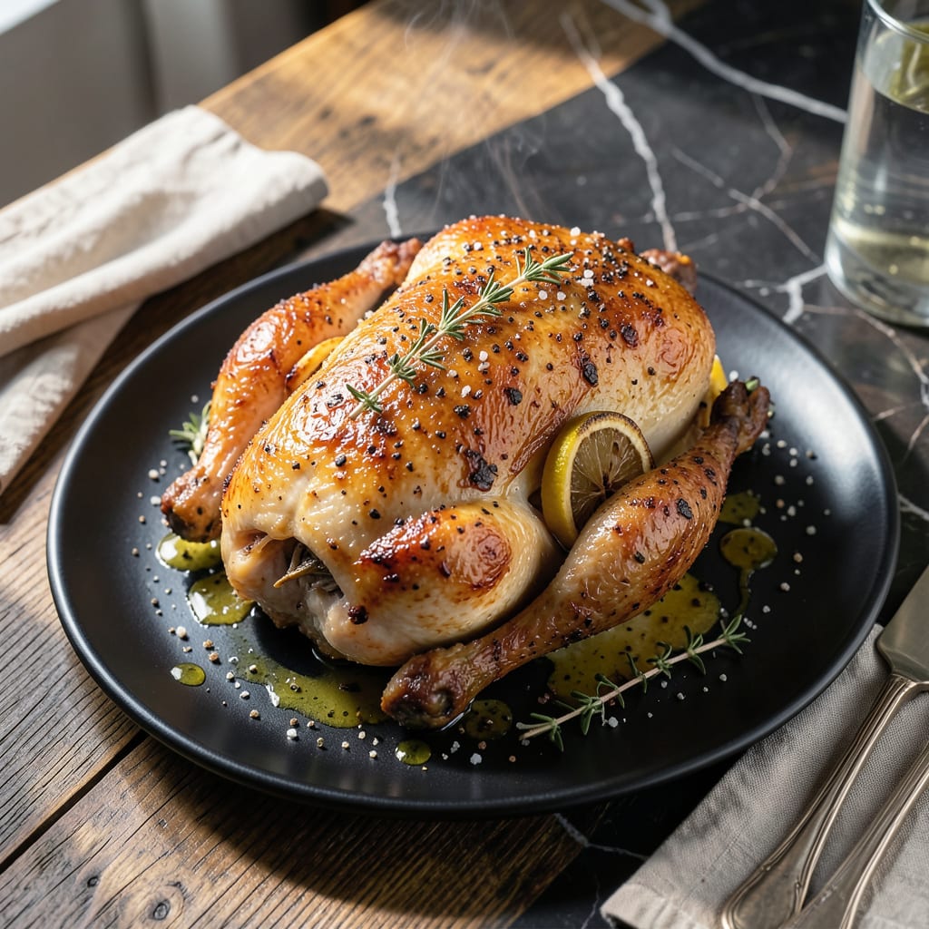 air fryer whole roast chicken recipe detailed visual guide