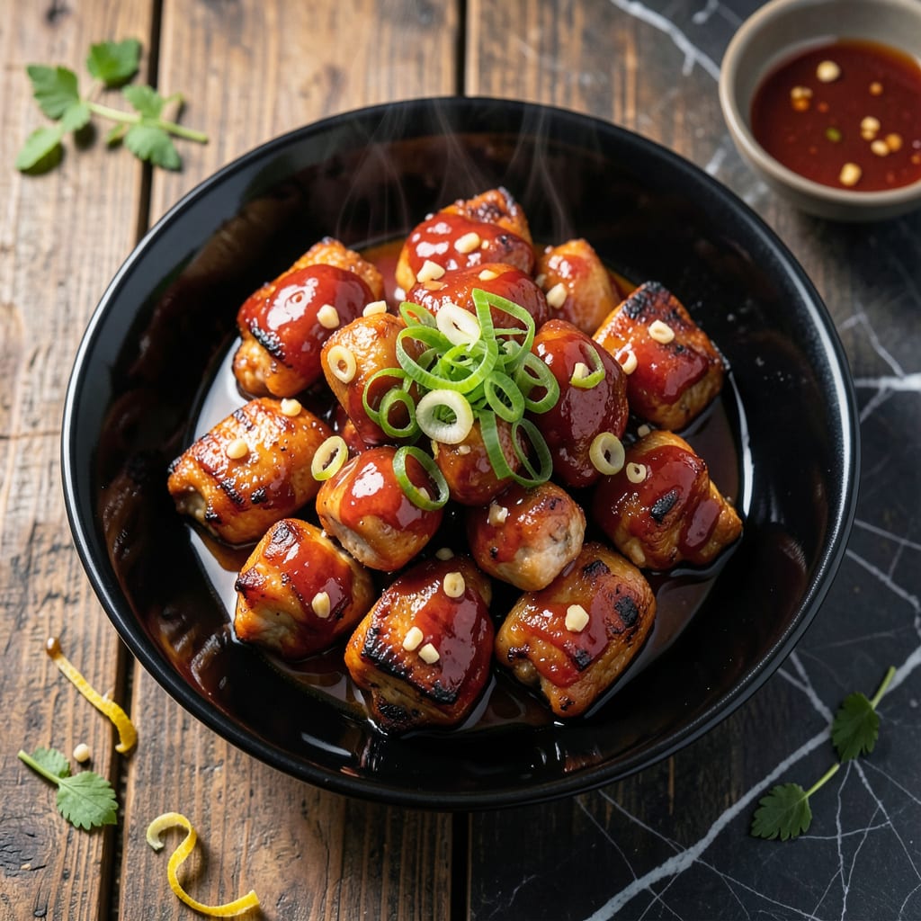 Complete asian sweet chili sauce chicken recipe overview image