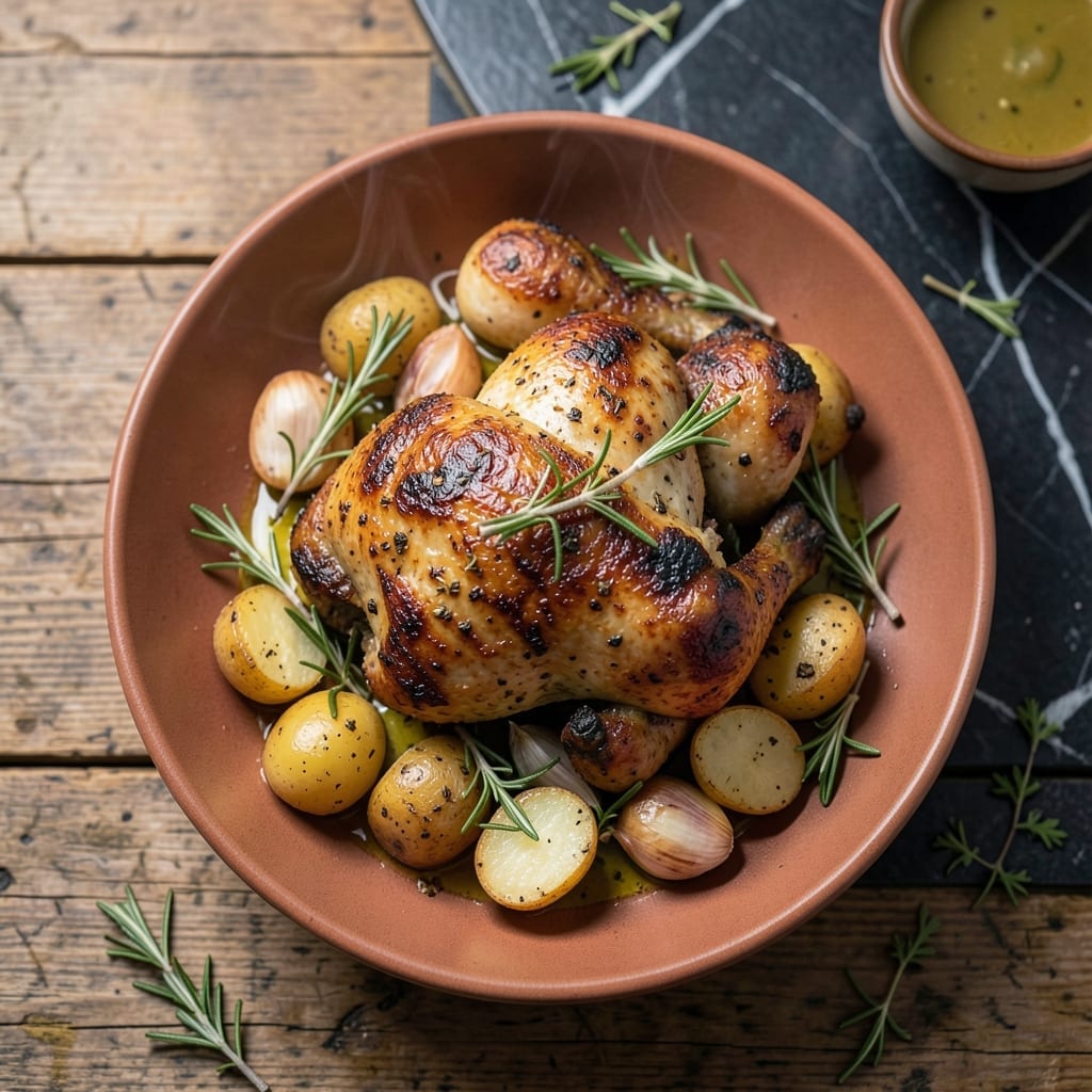 Chicken and Small Potatoes Recipe: Golden Crisp and Tender in One Pan