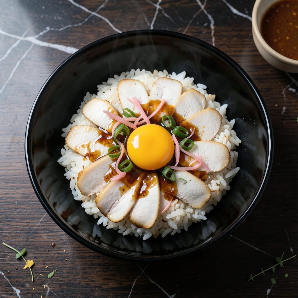 Japanese Chicken Egg Rice Recipe: Silky Poached Chicken with Fragrant Ginger Infusion