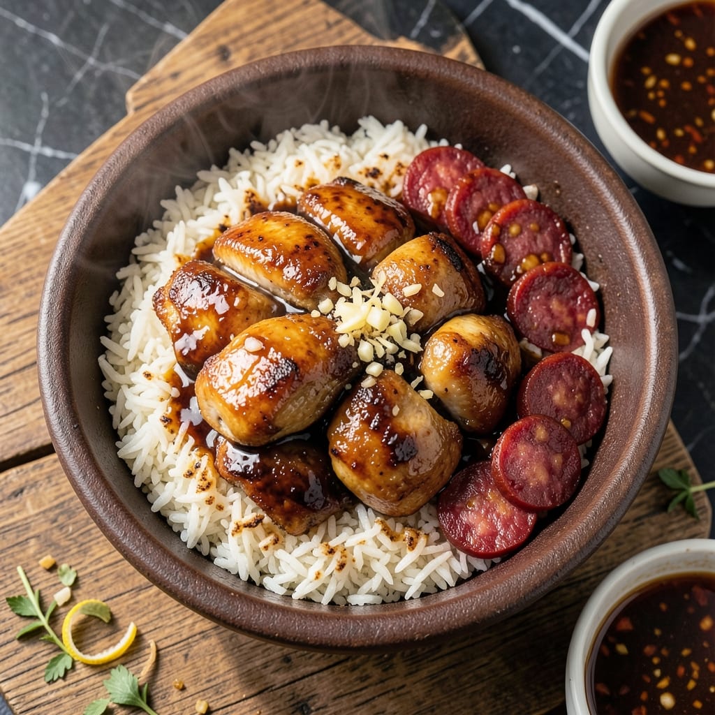 Chinese Chicken Clay Pot Rice Recipe: Crispy Top and Fragrant Grains