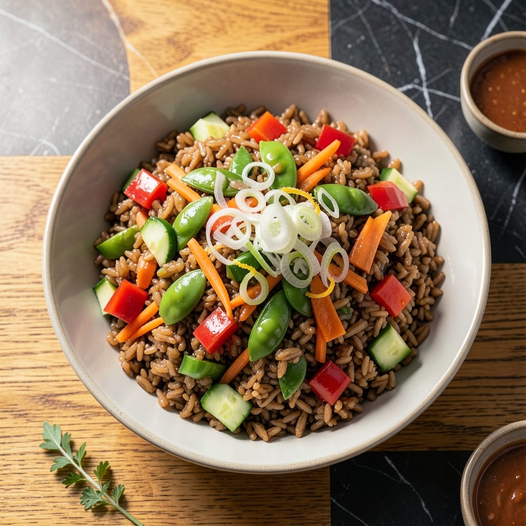 Cold Brown Rice Salad Recipe: Asian-Inspired Sesame and Herb Refreshment Cold Brown Rice Salad Recipe: Asian-Inspired Sesame and Herb Refreshment