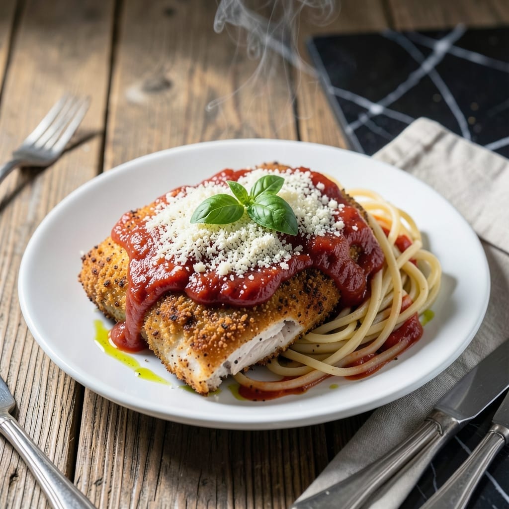 Basic Chicken Parmesan Recipe: Crispy Coated Cutlets With Melty Cheese Basic Chicken Parmesan Recipe: Crispy Coated Cutlets With Melty Cheese