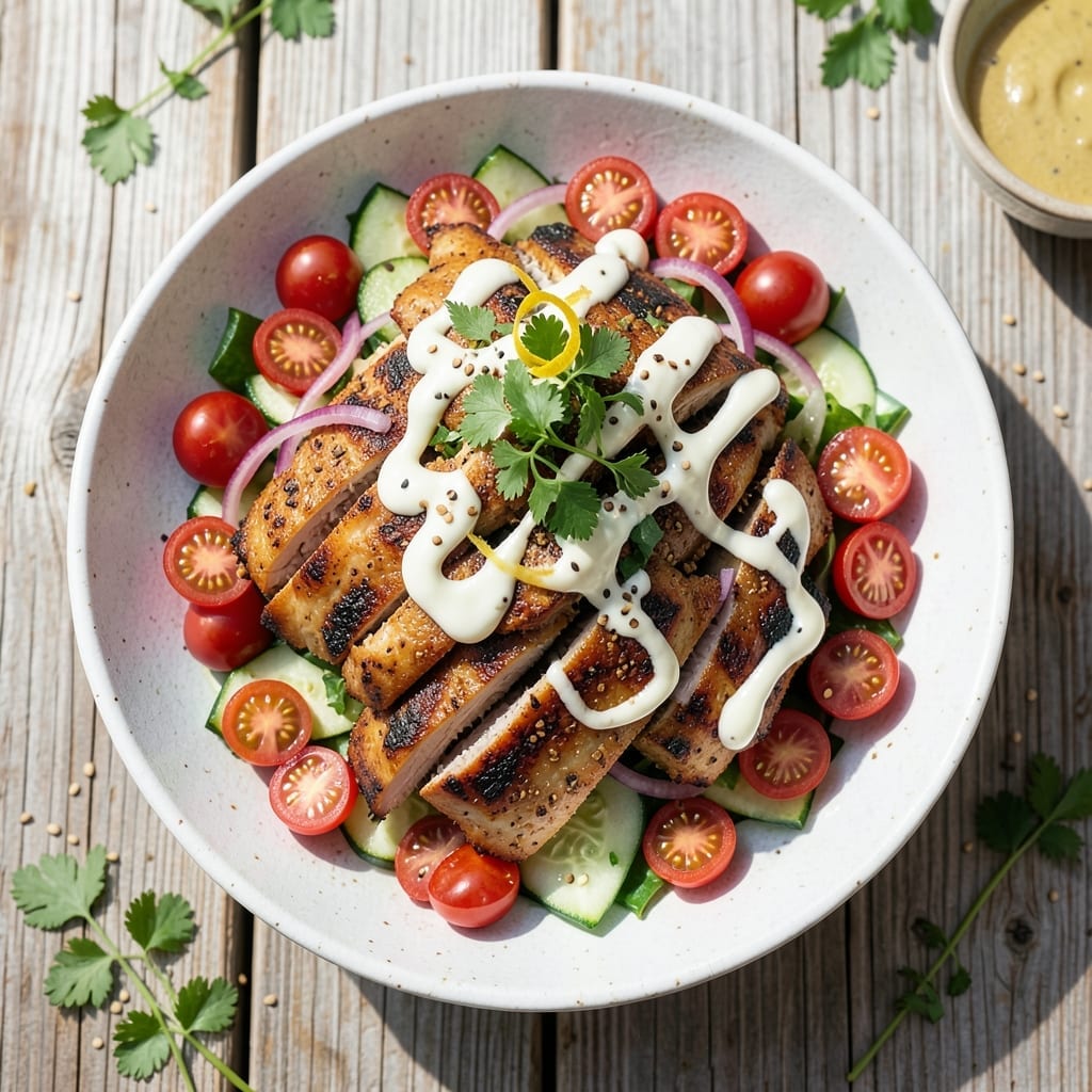 Chicken Shawarma Salad Recipe: Spiced Protein Over Fresh Greens Chicken Shawarma Salad Recipe: Spiced Protein Over Fresh Greens