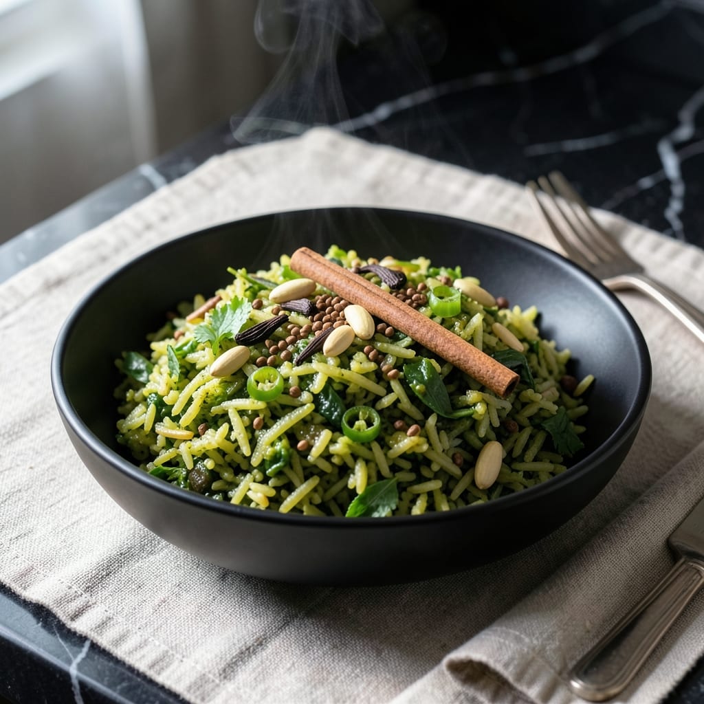 Green Masala Rice Recipe: Fragrant Spice-Infused Basmati with Herbs Green Masala Rice Recipe: Fragrant Spice-Infused Basmati with Herbs