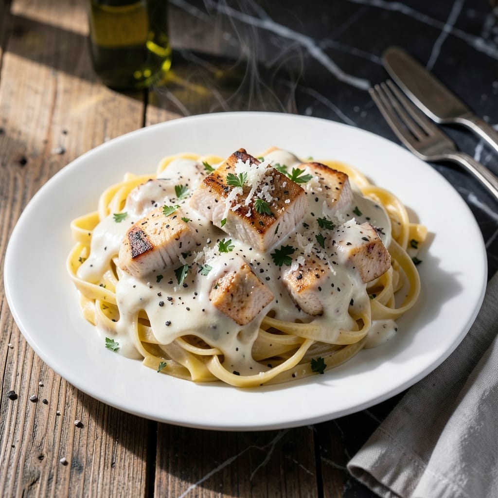 Bertolli Chicken Alfredo Recipe: Silky Fettuccine With Garlic-Infused Cream