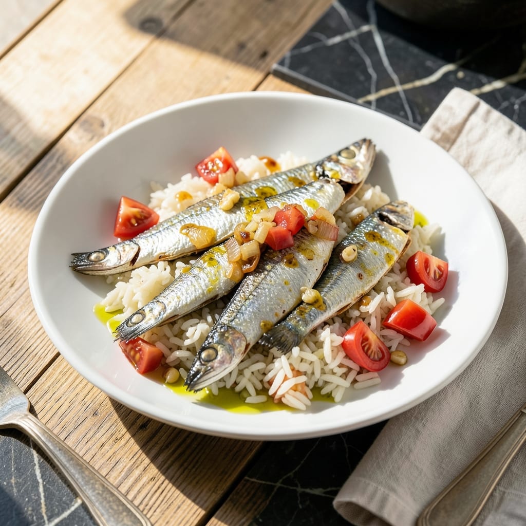 Sardines and Rice Recipe: Mediterranean Simplicity in One Pot Sardines and Rice Recipe: Mediterranean Simplicity in One Pot