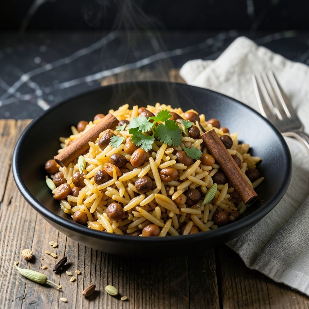 Kala Chana Rice Recipe: Spiced Chickpea and Rice Melange Kala Chana Rice Recipe: Spiced Chickpea and Rice Melange