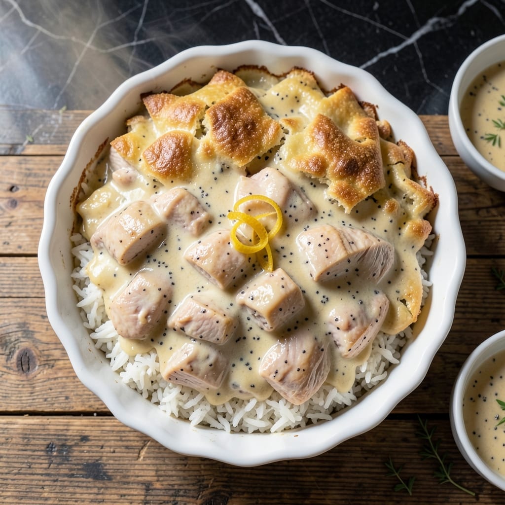 Chicken Poppyseed Casserole Recipe: Buttery Crunch in Every Bite