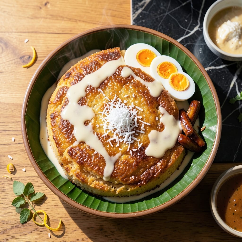 Glutinous Rice Flour Bibingka Recipe With Coconut Milk: Traditional Filipino Sweetness