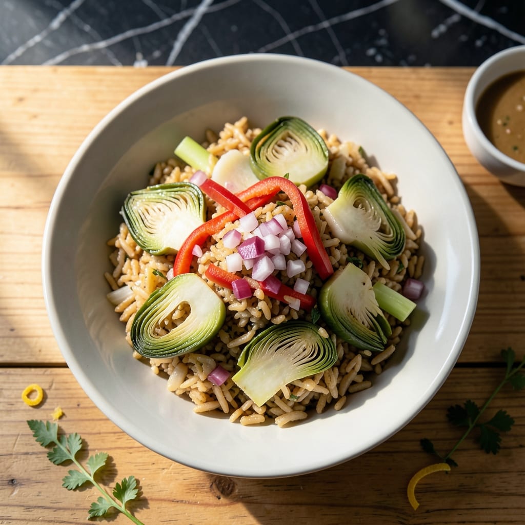 Rice A Roni Salad With Artichokes And Water Chestnuts Recipe: Crunchy Mediterranean Freshness Rice A Roni Salad With Artichokes And Water Chestnuts Recipe: Crunchy Mediterranean Freshness