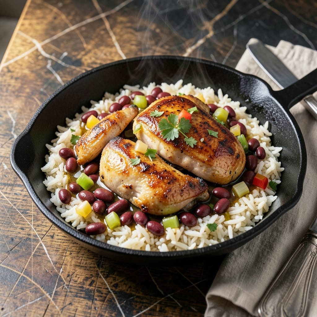Chicken and Red Beans and Rice Recipe: Creole-Style One-Pot Meal