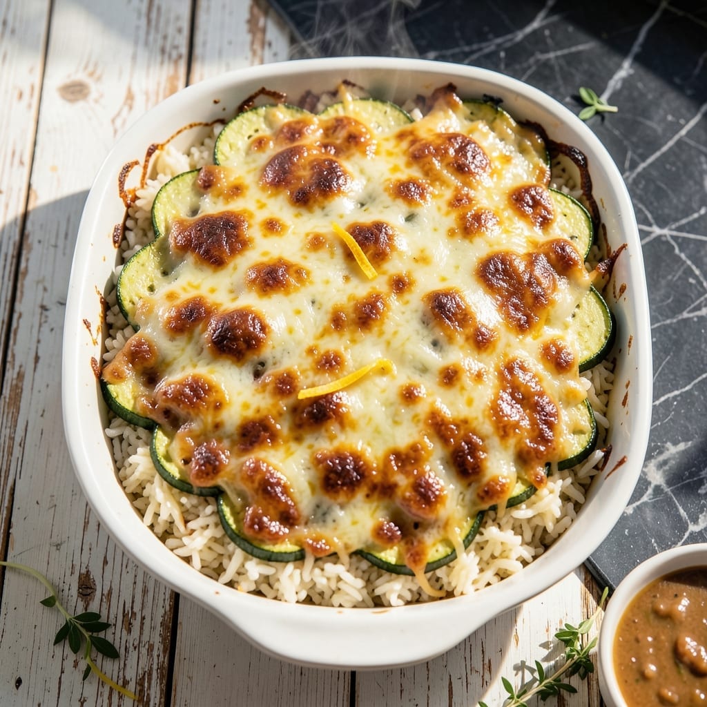 Recipe For Zucchini Rice Casserole: Cheesy Bake With Garden Freshness Recipe For Zucchini Rice Casserole: Cheesy Bake With Garden Freshness