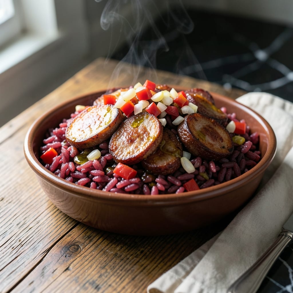 Red Rice and Sausage Recipe in Oven: Smoky Spice Over Fluffy Grains Red Rice and Sausage Recipe in Oven: Smoky Spice Over Fluffy Grains