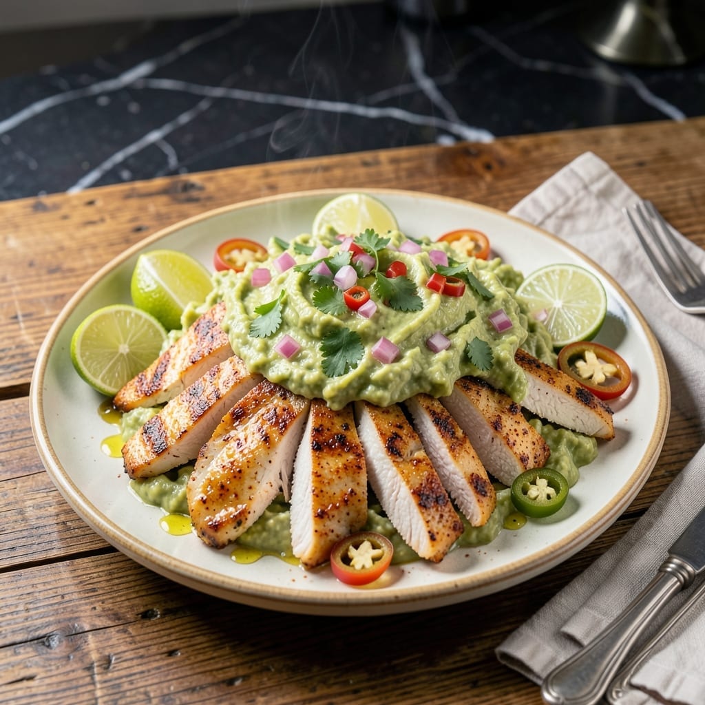 Chicken Guacamole Recipe: Zesty Avocado Chicken Delight Chicken Guacamole Recipe: Zesty Avocado Chicken Delight