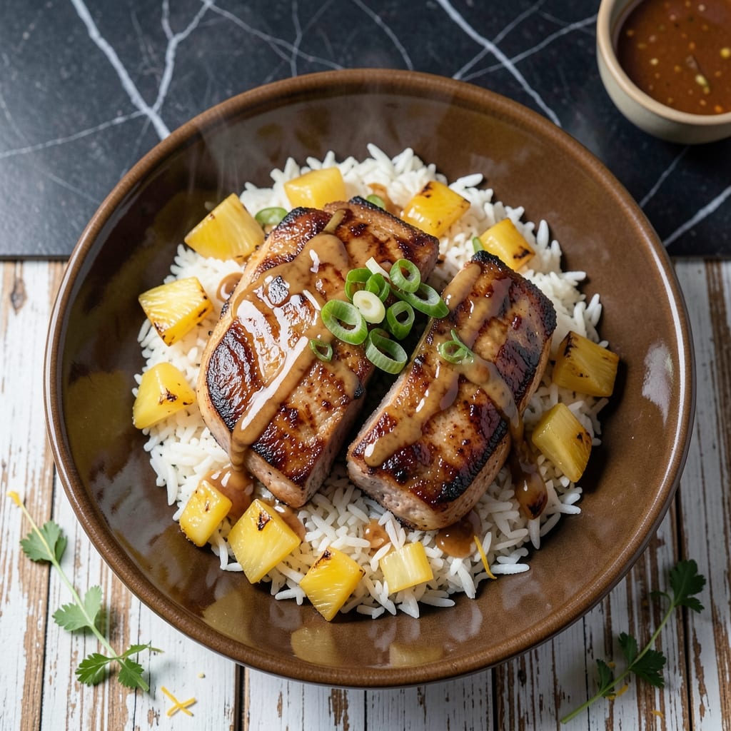 Pork Chops Pineapple Rice Recipe: Tropical Sweetness Meets Savory Bites