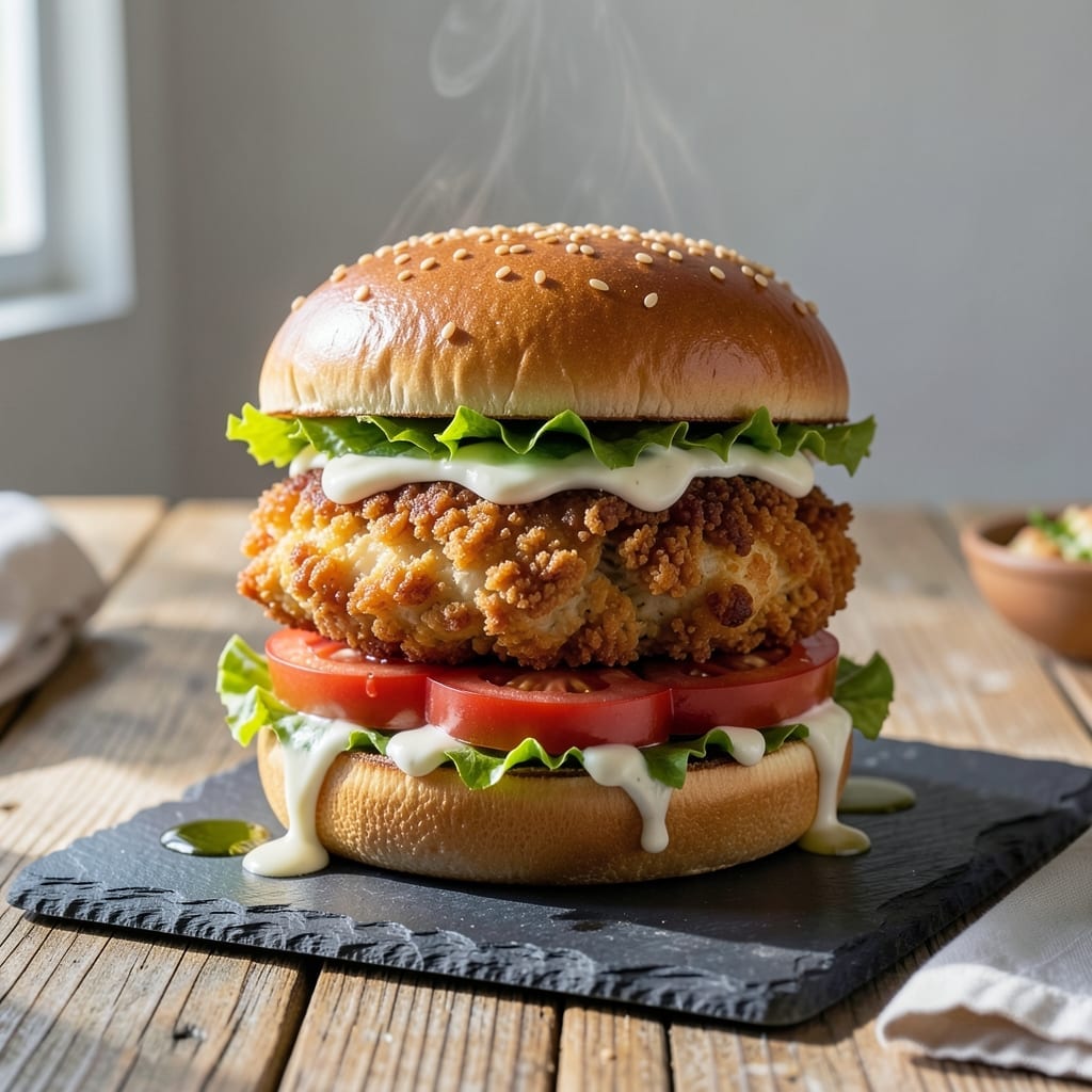 Homemade Chicken Sandwich Recipe: Crispy Fried Perfection With Creamy Slaw Homemade Chicken Sandwich Recipe: Crispy Fried Perfection With Creamy Slaw