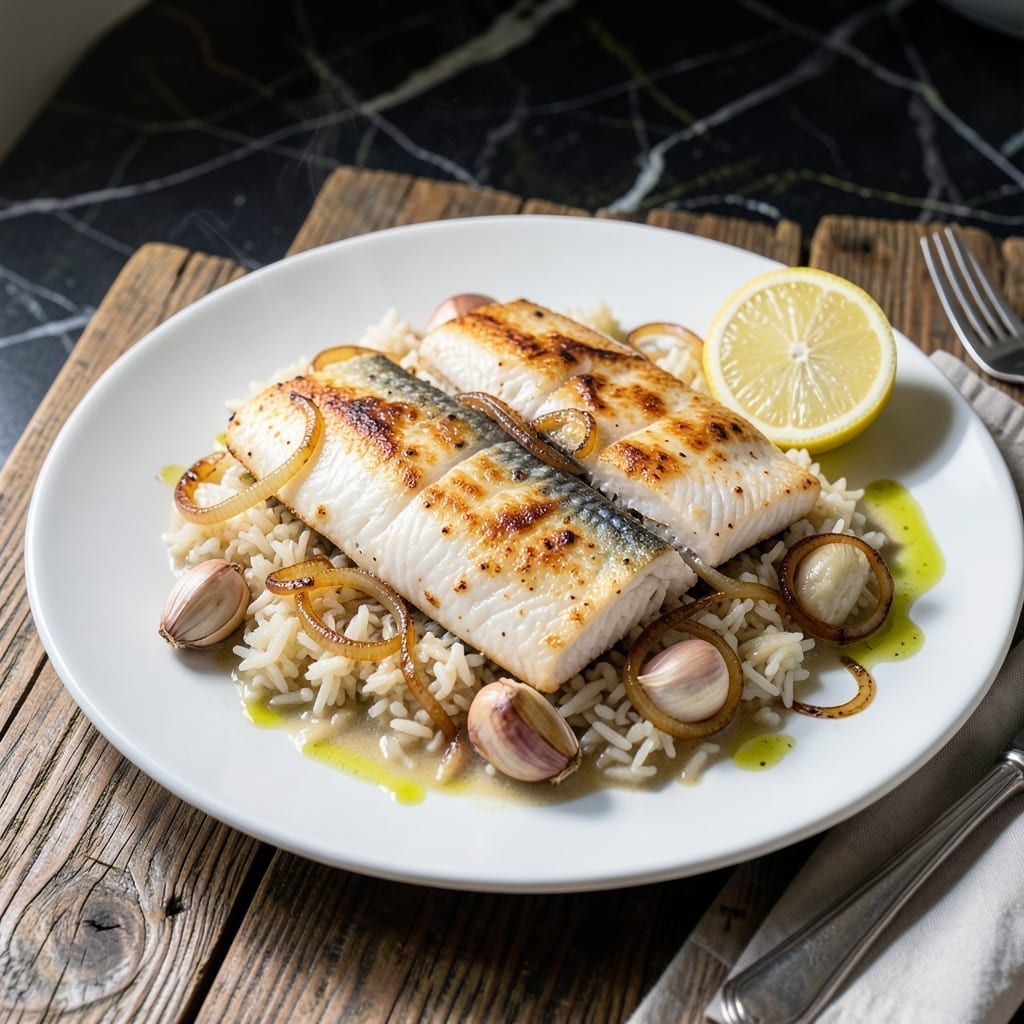 Fish Baked Rice Recipe: Savory Seafood and Fluffy Grains in One Pan Fish Baked Rice Recipe: Savory Seafood and Fluffy Grains in One Pan