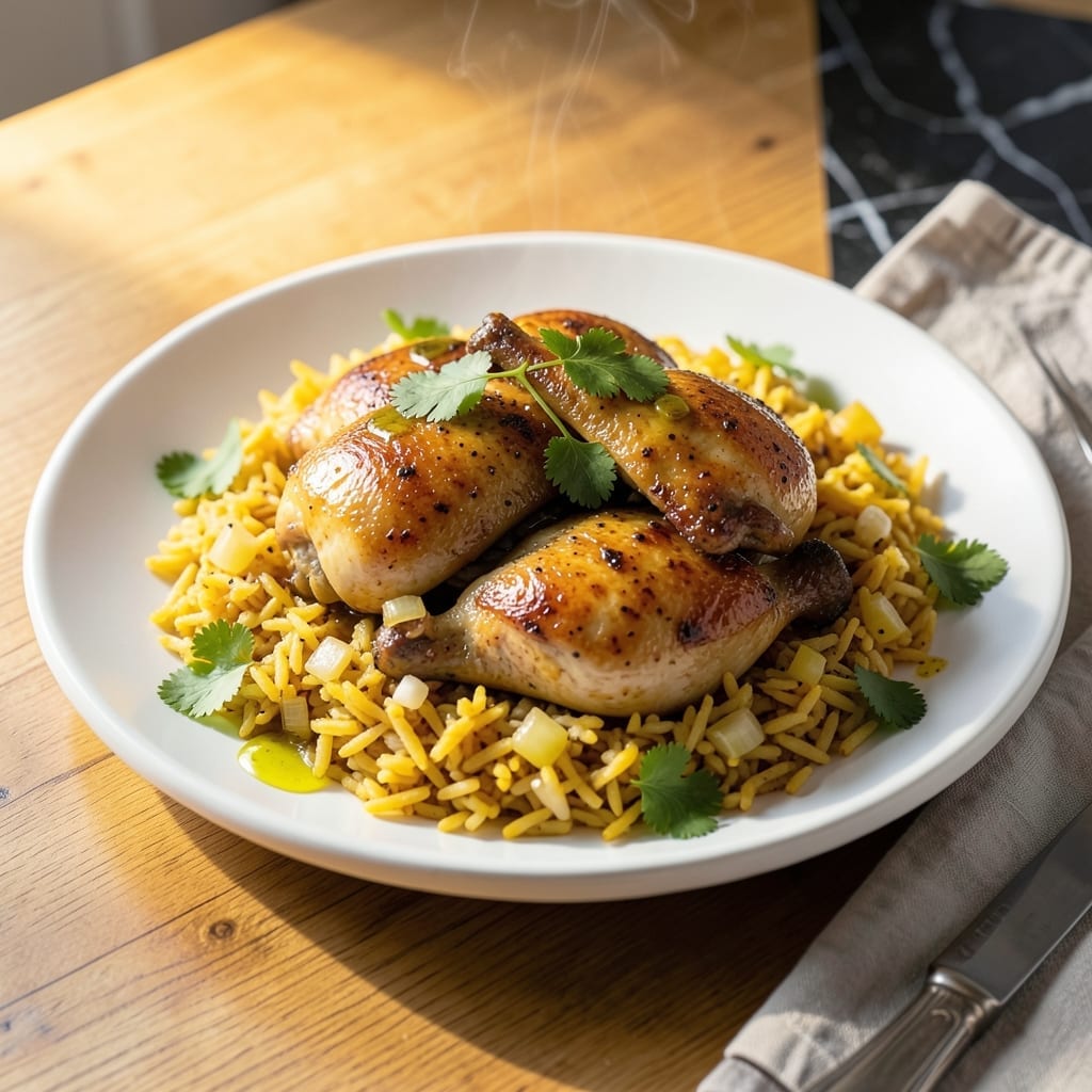 Boiled Chicken and Yellow Rice Recipe: Caribbean-Style Flavor Fusion