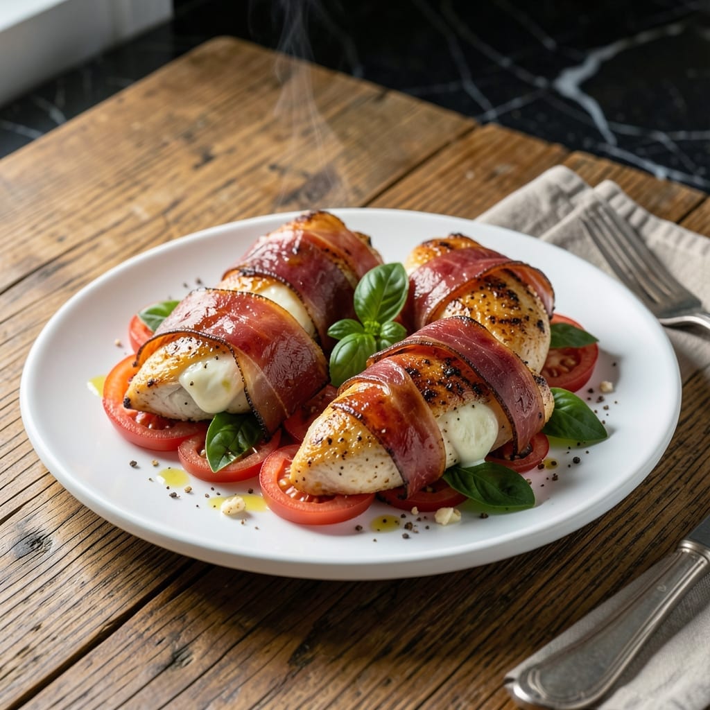Chicken Wrapped in Prosciutto Recipe: Savory Bundle With Melty Center Chicken Wrapped in Prosciutto Recipe: Savory Bundle With Melty Center