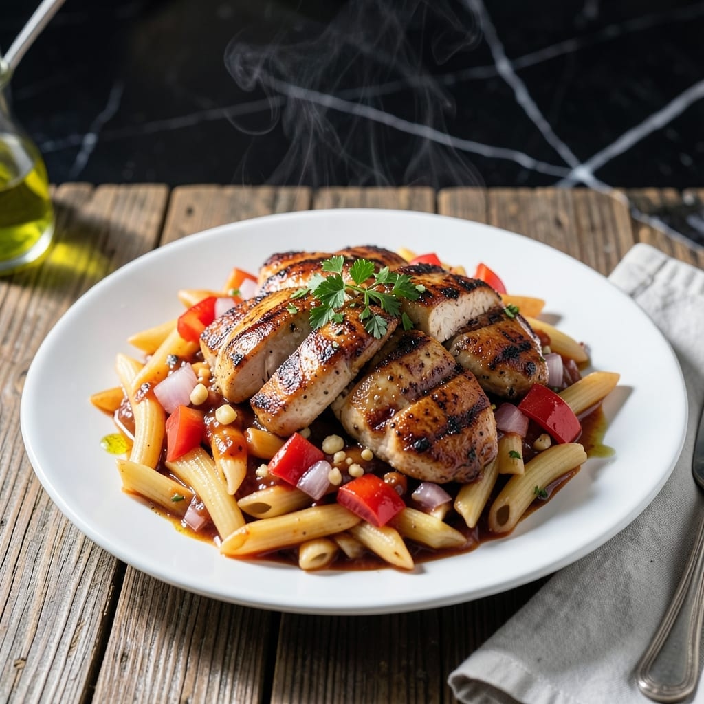 Barbeque Chicken Pasta Recipe: Smoky Sauce With Al Dente Bites Barbeque Chicken Pasta Recipe: Smoky Sauce With Al Dente Bites