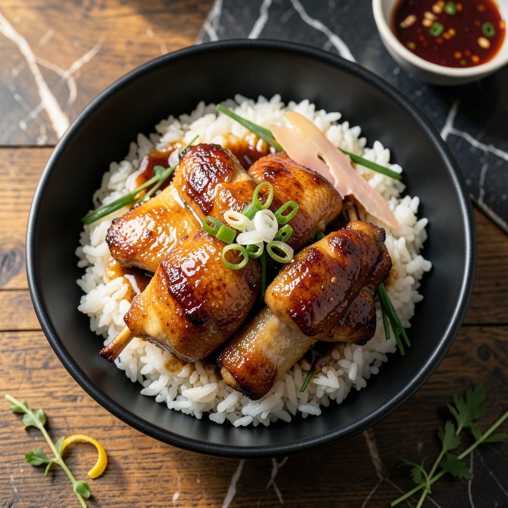 Japanese Chicken Bowl Recipe: Teriyaki Glazed with Steamed Veggies