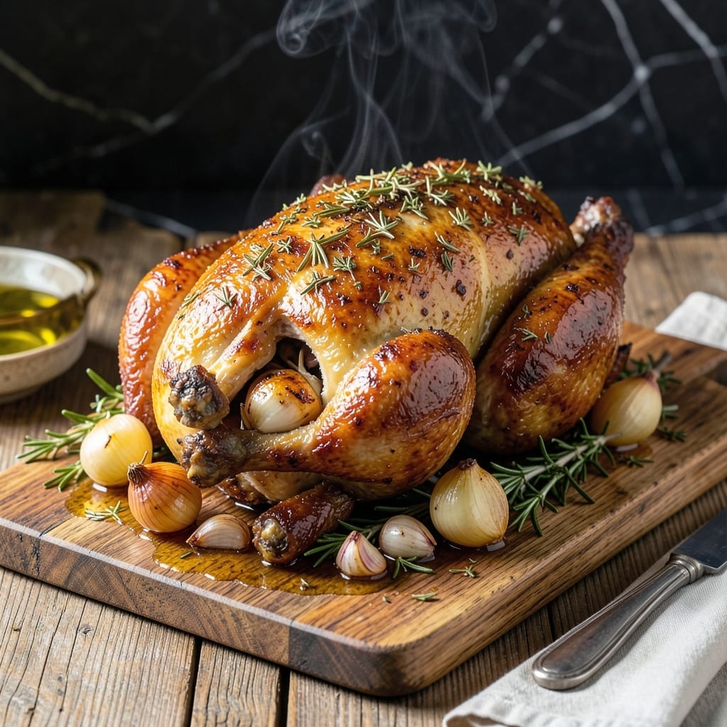 5 Lb Roasted Chicken Recipe: Herb-Infused Juices and Golden Skin