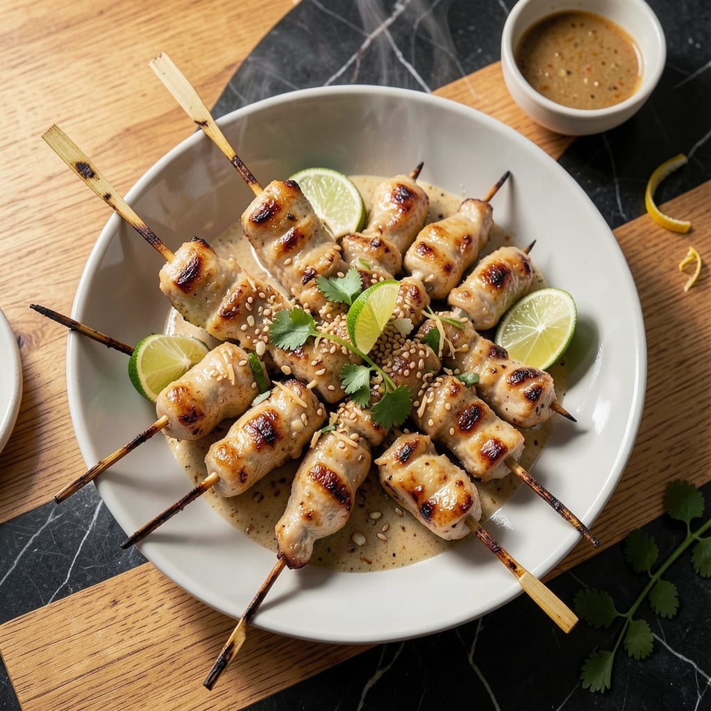 Chicken Sate Recipe: Skewered Indonesian Flavor with Peanut Glory