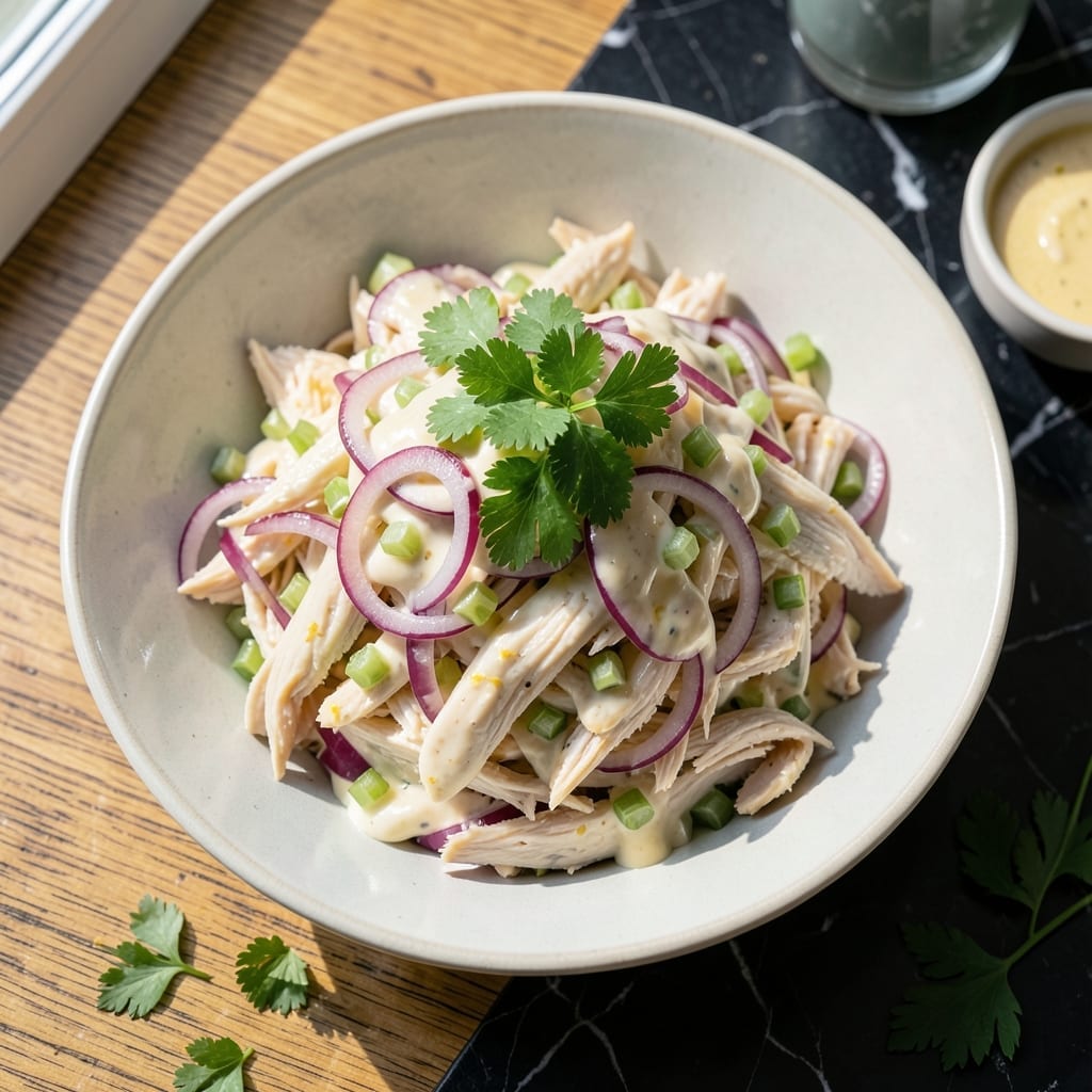 Traditional Chicken Salad Recipe: Bright Herbs and Creamy Dressing